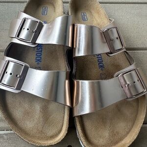 Birkenstock ARIZONA metallic copper , women size 9.5 , Euro 40